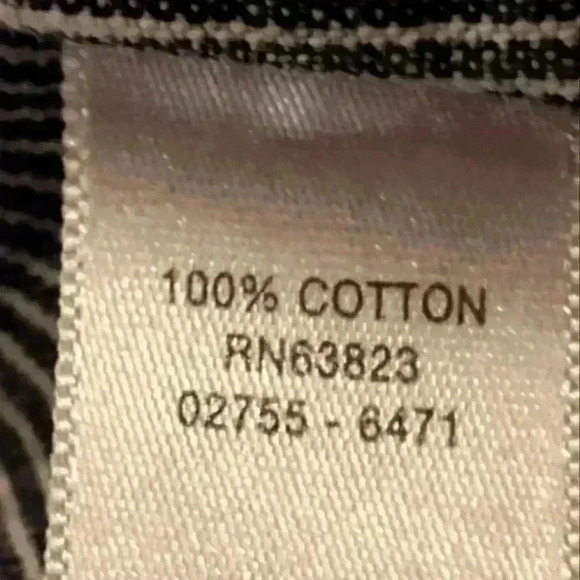 CJ Banks Blue White Pinstripe Denim Vest | Button Up | Size X (14) | Sleeveless - Picture 4 of 5